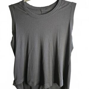 Melissa McCarthy Seven7 Black Sleeveless Top